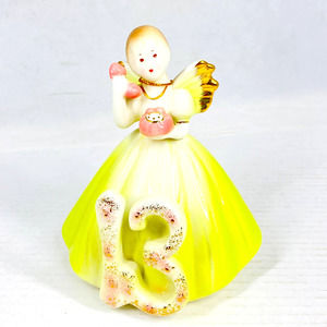 Vintage Josef Originals THIRTEEN Year Old Birthday Angel with Pink Phone